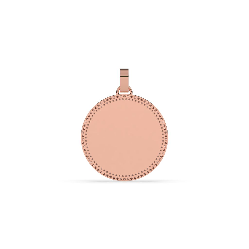 DIAMOND EDGE POLISHED ROUND PENDANT