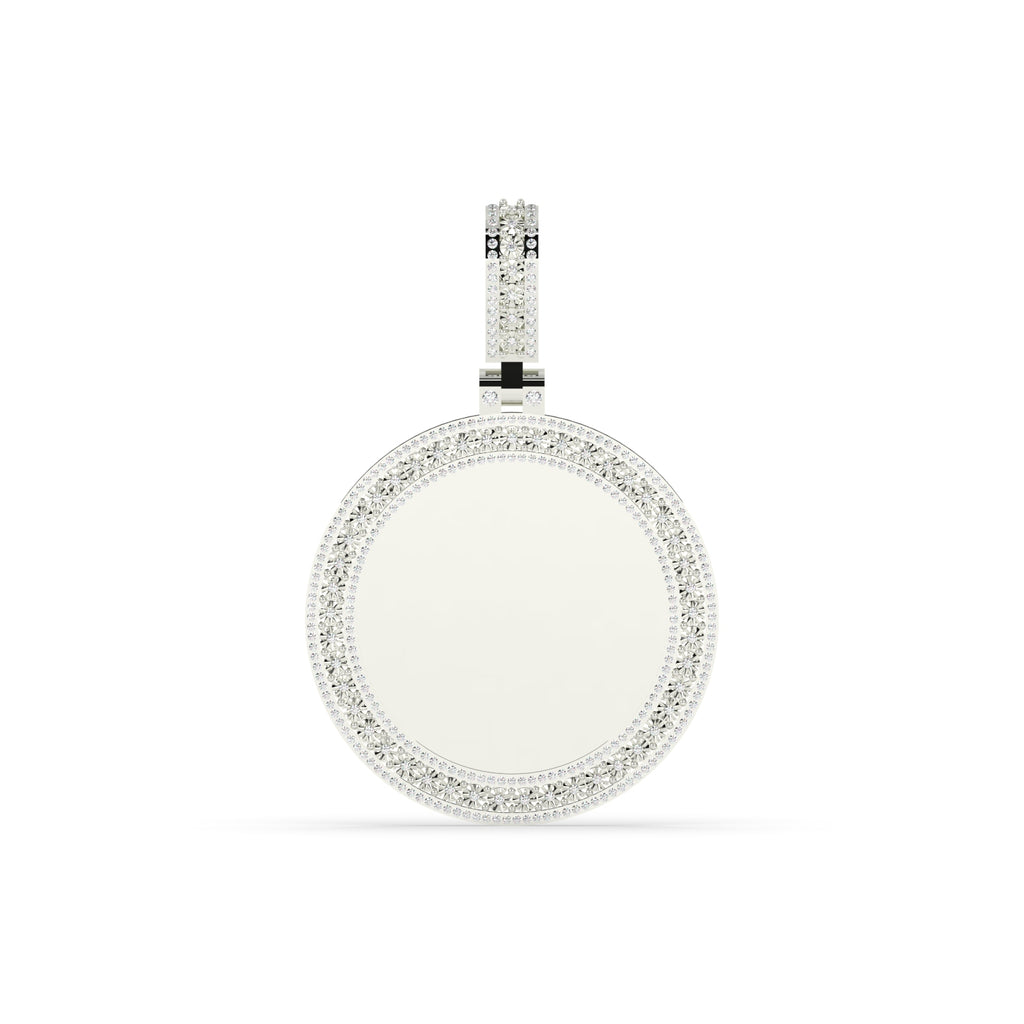 TRIPLE LAYER GOLD ROUND PENDANT