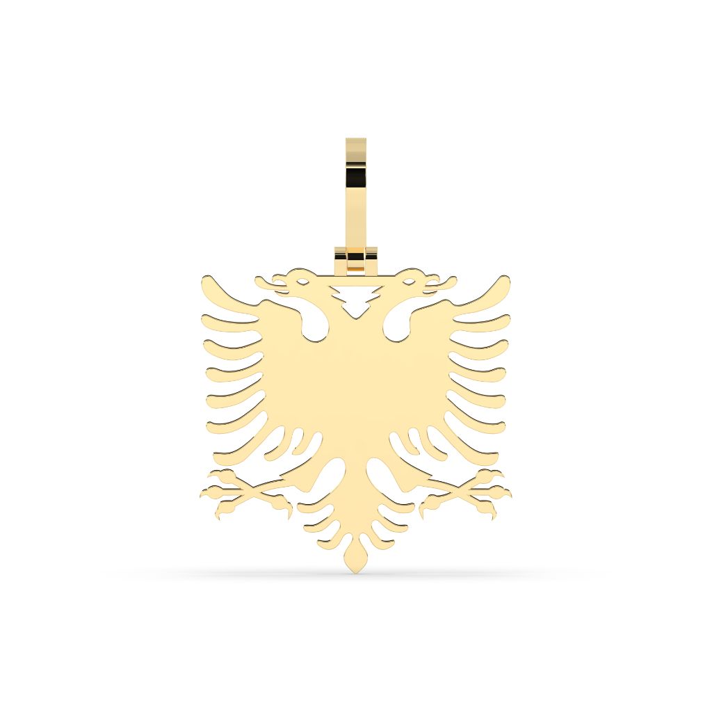GOLD DOUBLE HEADED EAGLE PENDANT