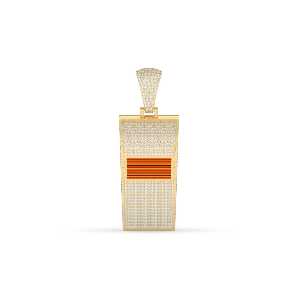 DIAMOND ENCRUSTED MICROPHONE INSPIRED PENDANT