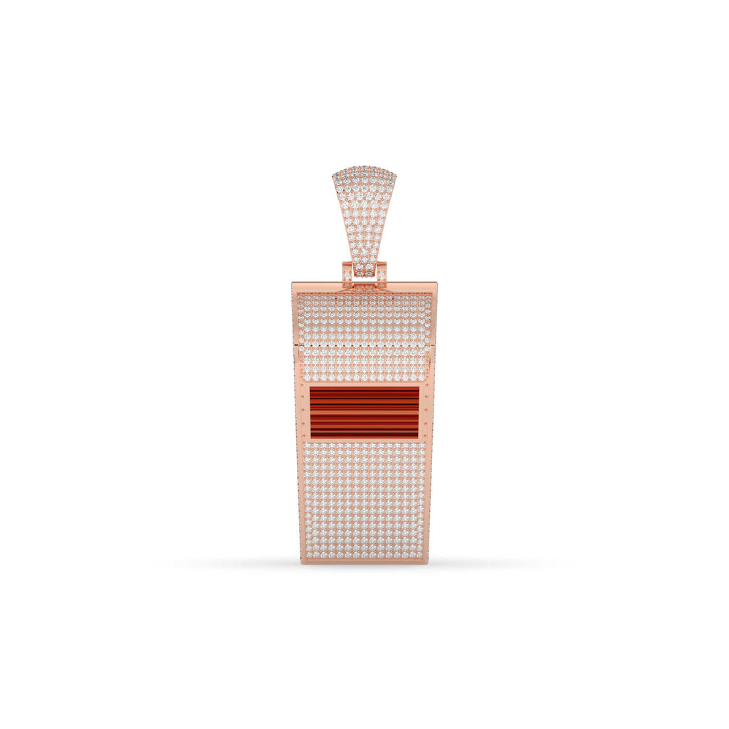 DIAMOND ENCRUSTED MICROPHONE INSPIRED PENDANT
