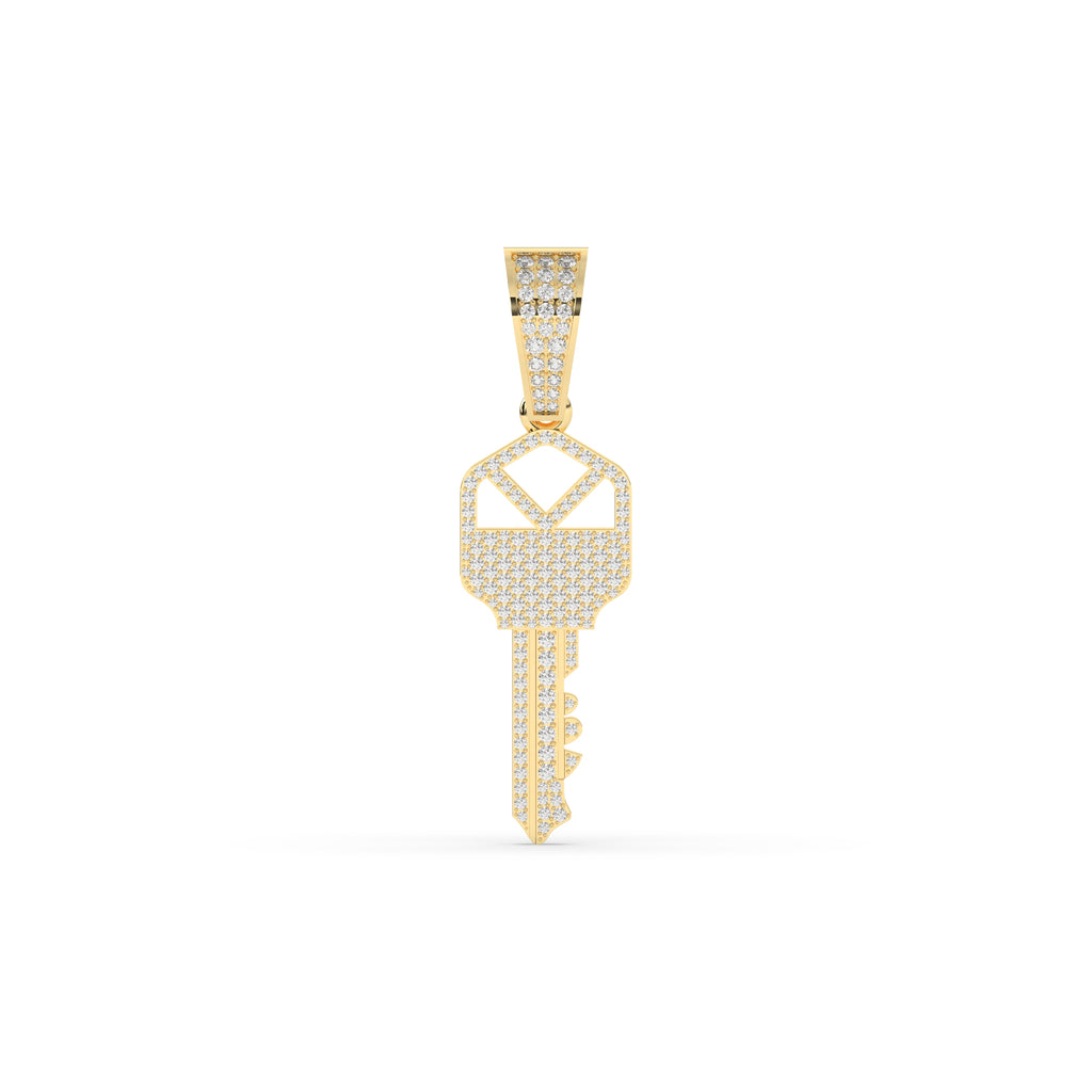 ROSE GOLD DIAMOND KEY PENDANT