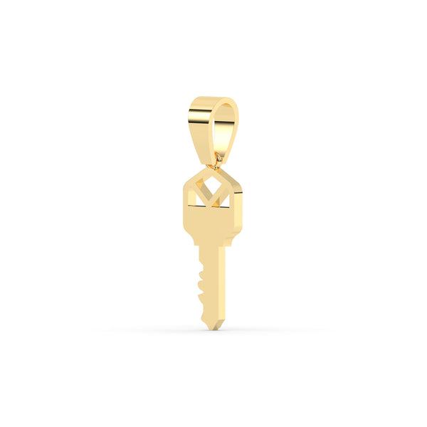 ROSE GOLD DIAMOND KEY PENDANT