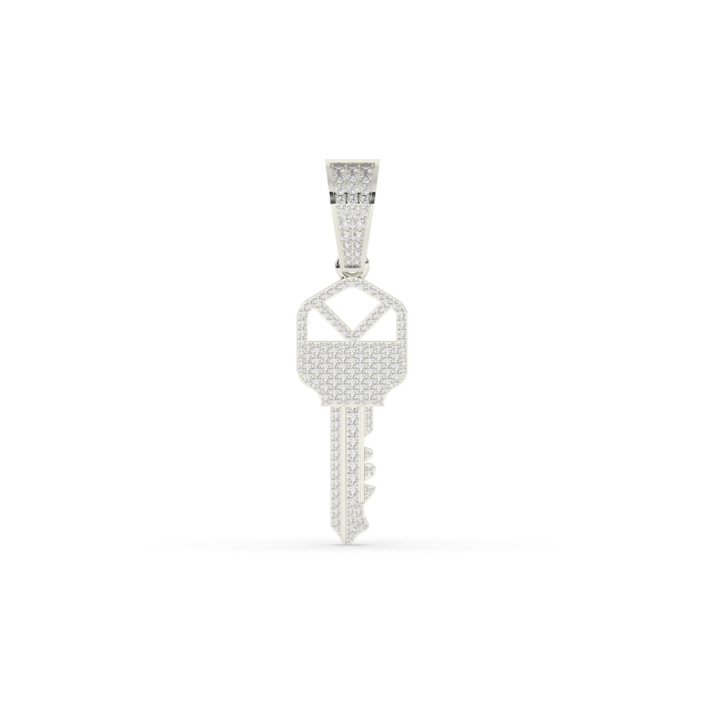 ROSE GOLD DIAMOND KEY PENDANT