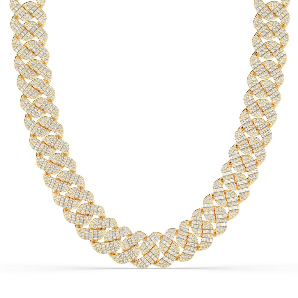 DIAMOND BAGUETTE CUBAN LINK CHAIN