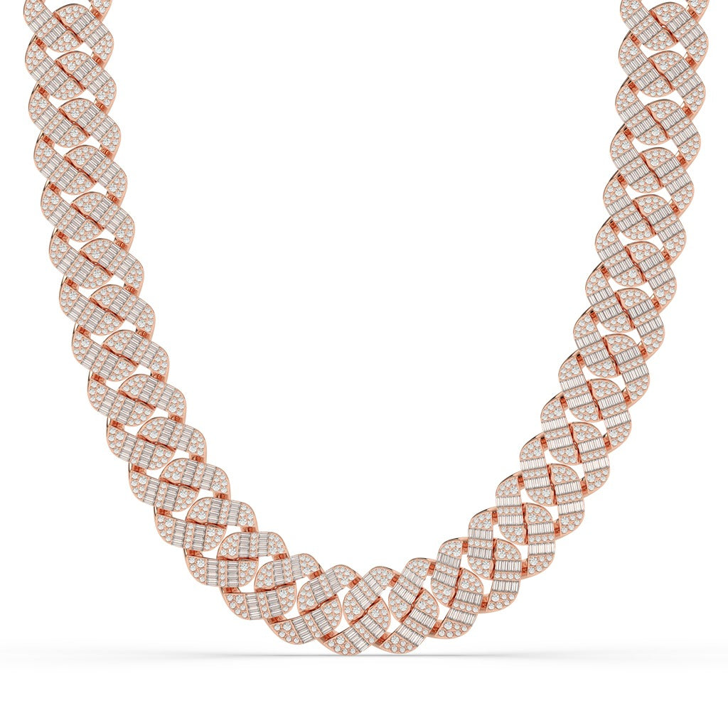 DIAMOND BAGUETTE CUBAN LINK CHAIN