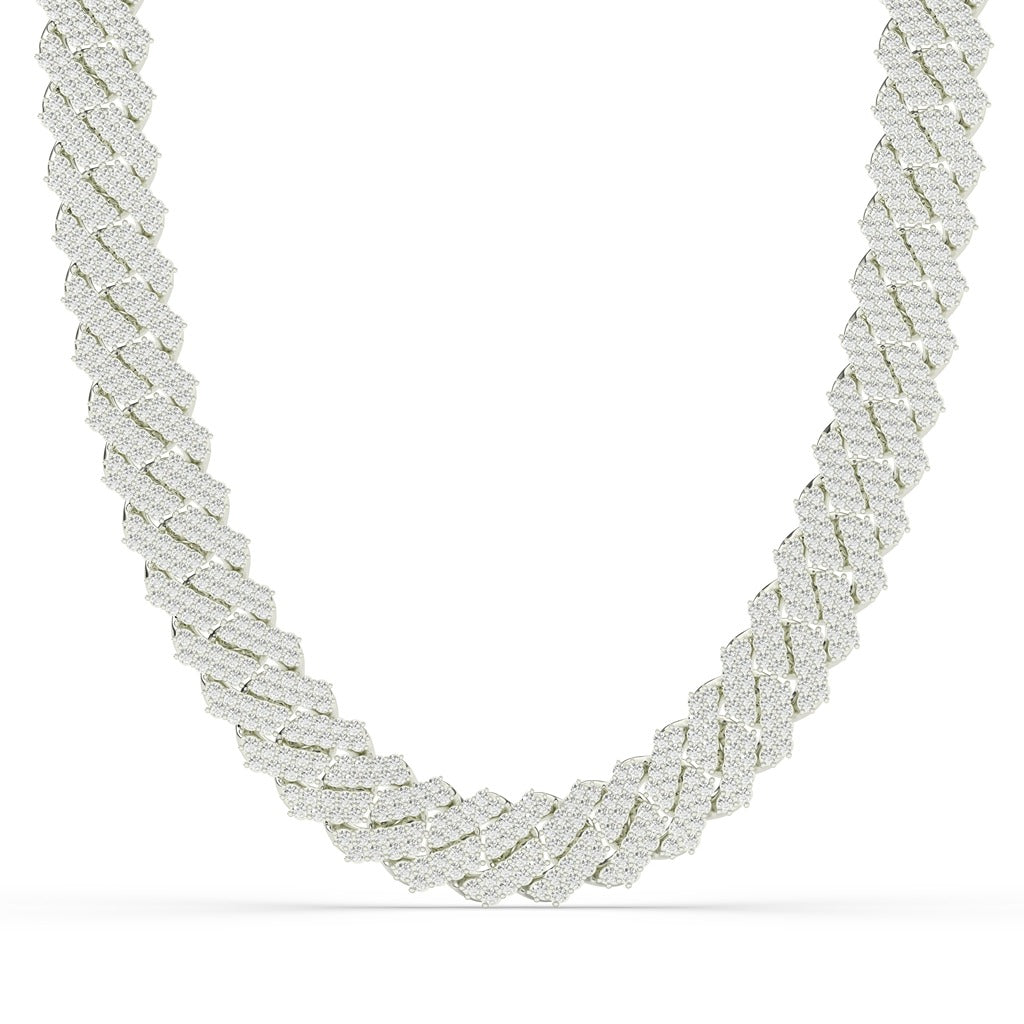 LUXURY MIXED METAL CUBAN NECKLACE