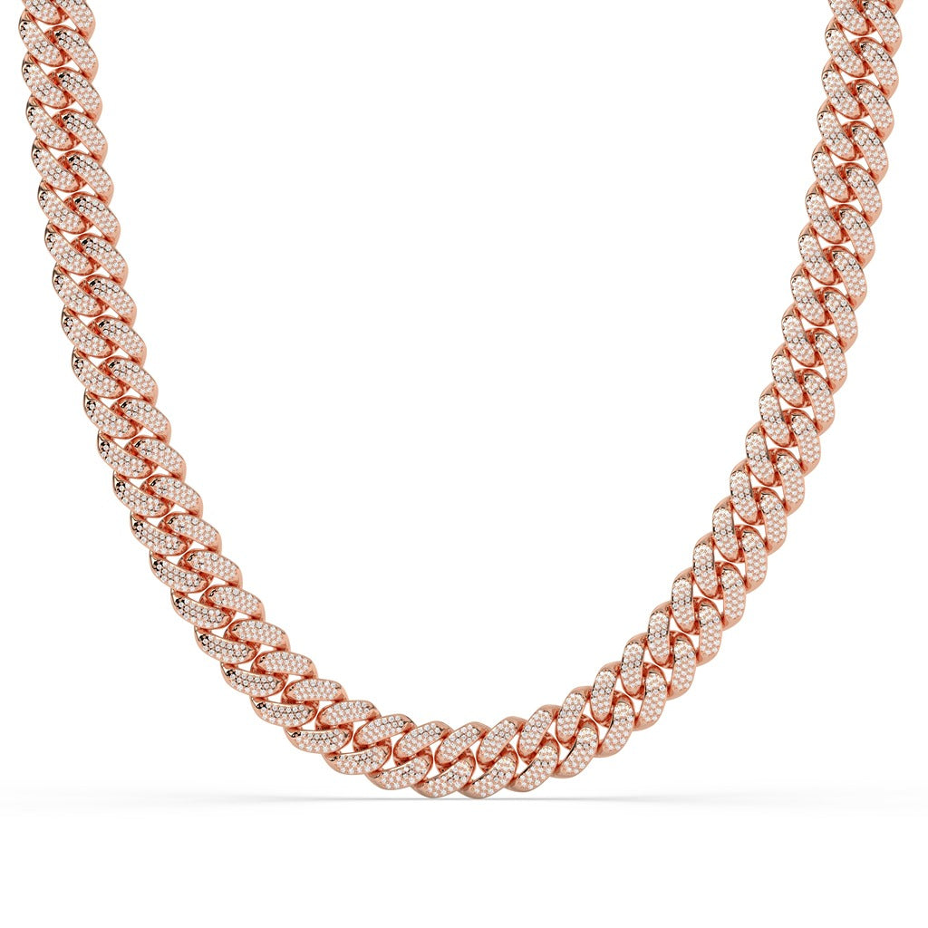 ROSE GOLD DIAMOND CUBAN CHAIN