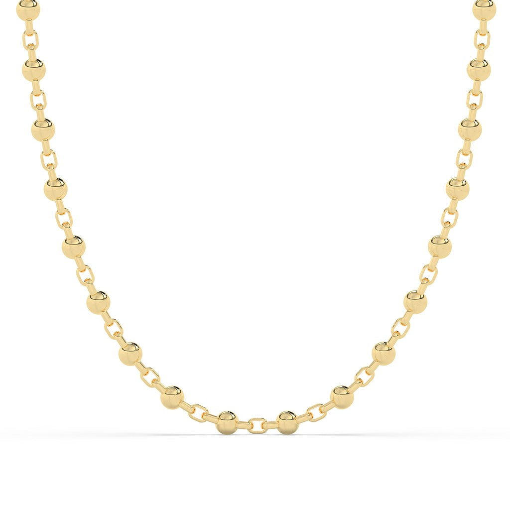 MINIMAL LUXURY BEAD LINK CHAIN