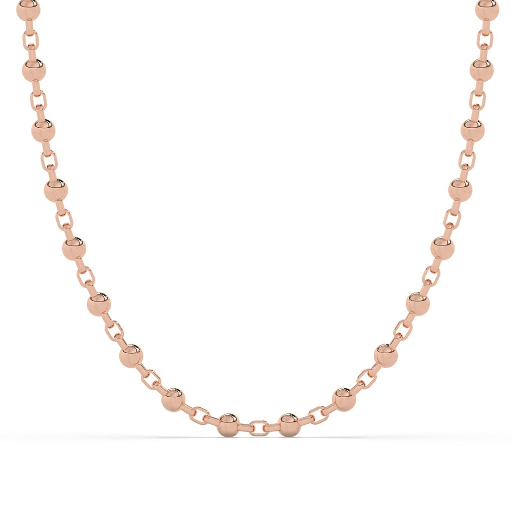 MINIMAL LUXURY BEAD LINK CHAIN