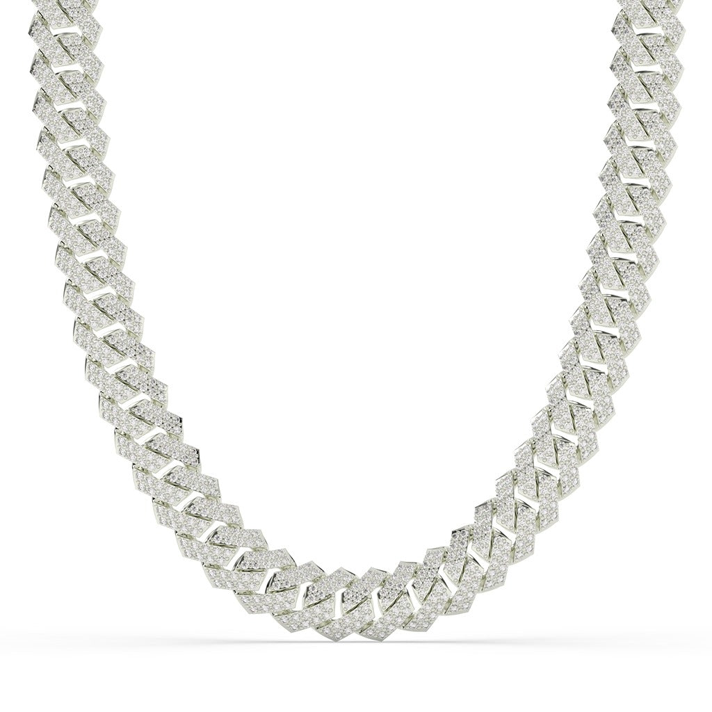 TWO TONE ZIGZAG CUBAN CHAIN