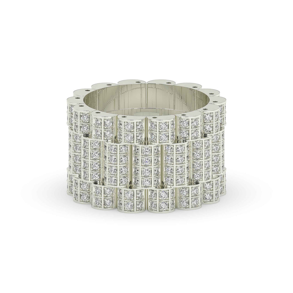 ROYAL BLOCK DIAMOND MENS RING
