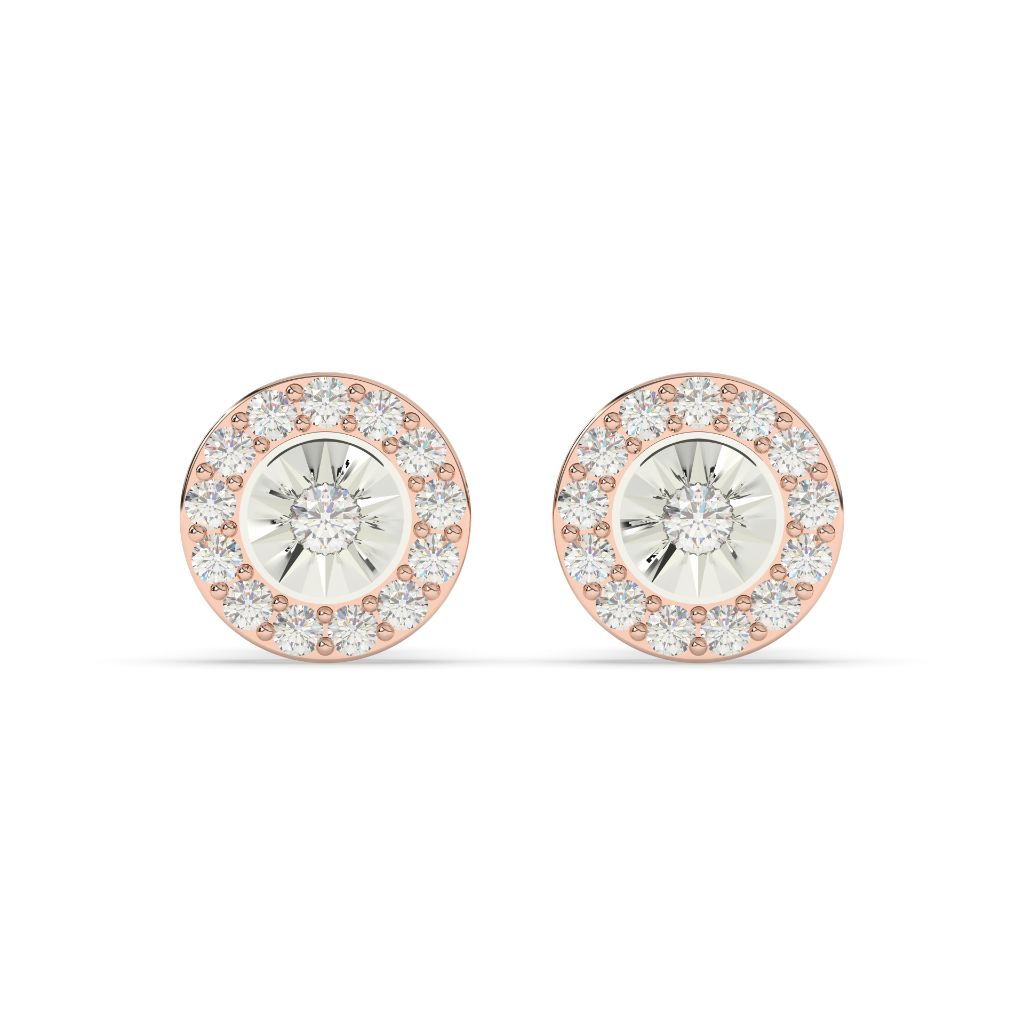 RADIANT MIRROR CUT EAR STUDS