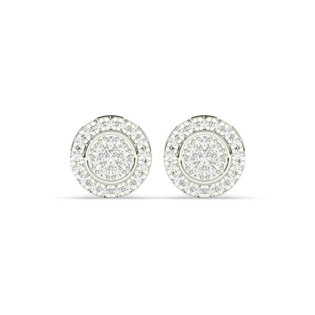 LUXURY ROUND CUT STUD EARRINGS