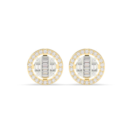 RADIANT ROUND DIAMOND STUD EARRINGS