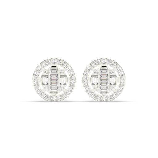 RADIANT ROUND DIAMOND STUD EARRINGS