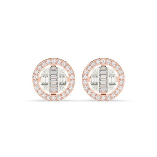 RADIANT ROUND DIAMOND STUD EARRINGS
