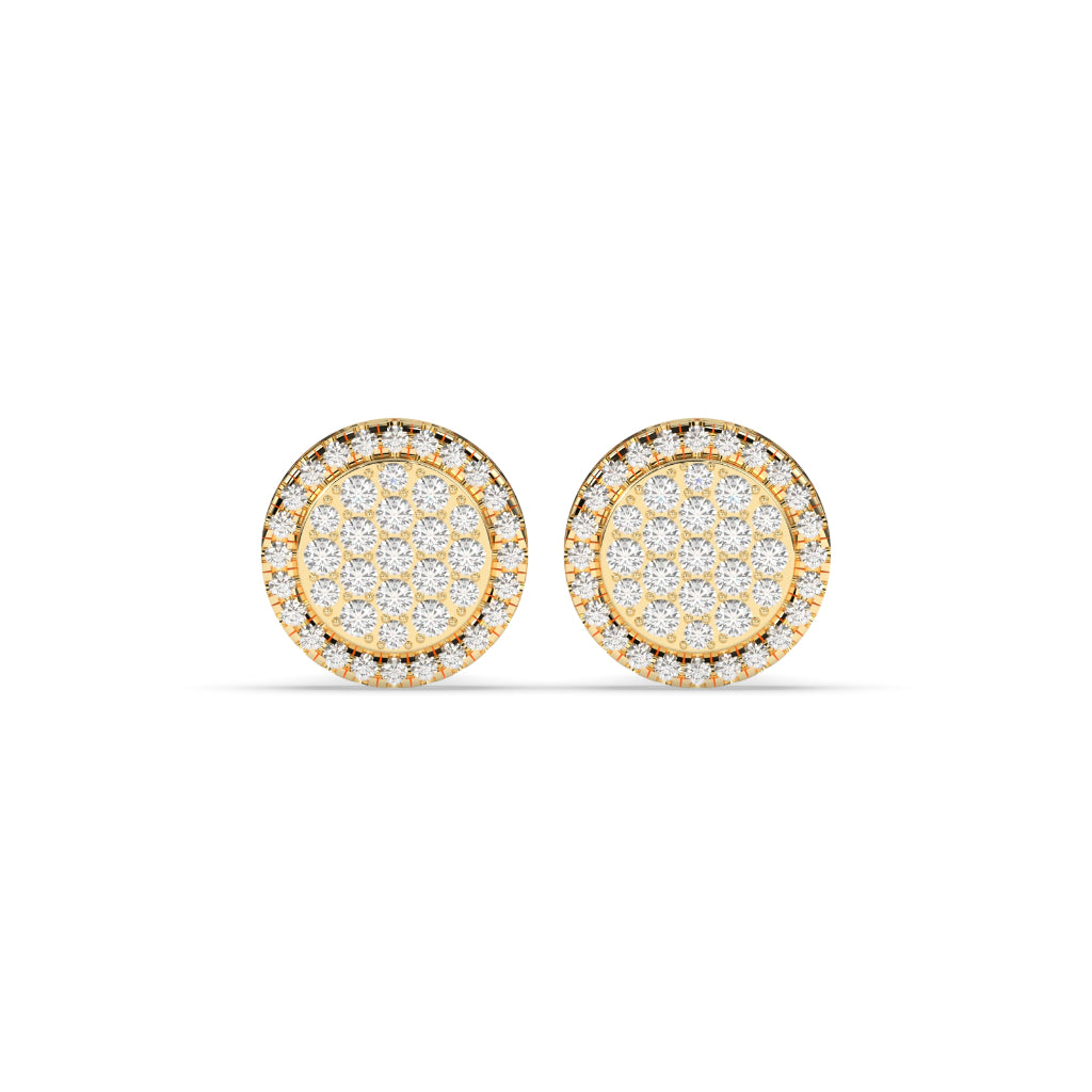 LUXURY SHINE CIRCLE CLUSTER EARRINGS