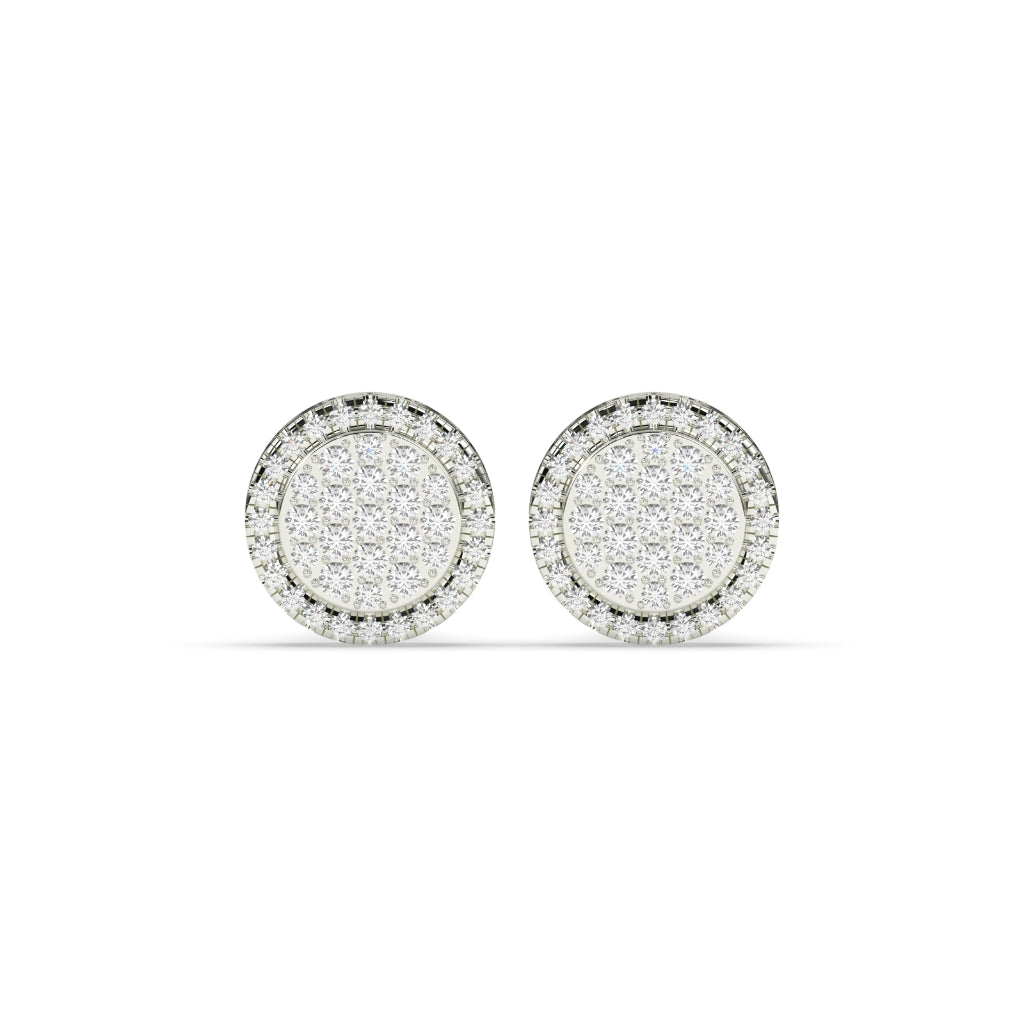LUXURY SHINE CIRCLE CLUSTER EARRINGS
