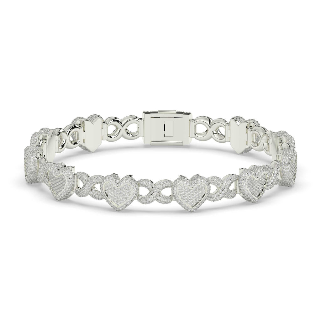 INFINITY HEART DIAMOND GOLD BRACELET