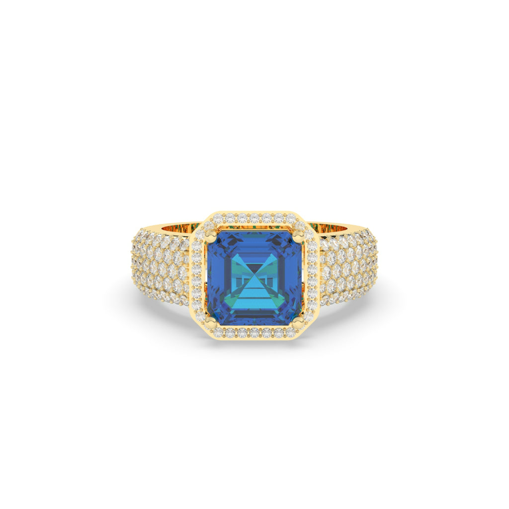 BOLD SQUARE ROYAL GEM RING