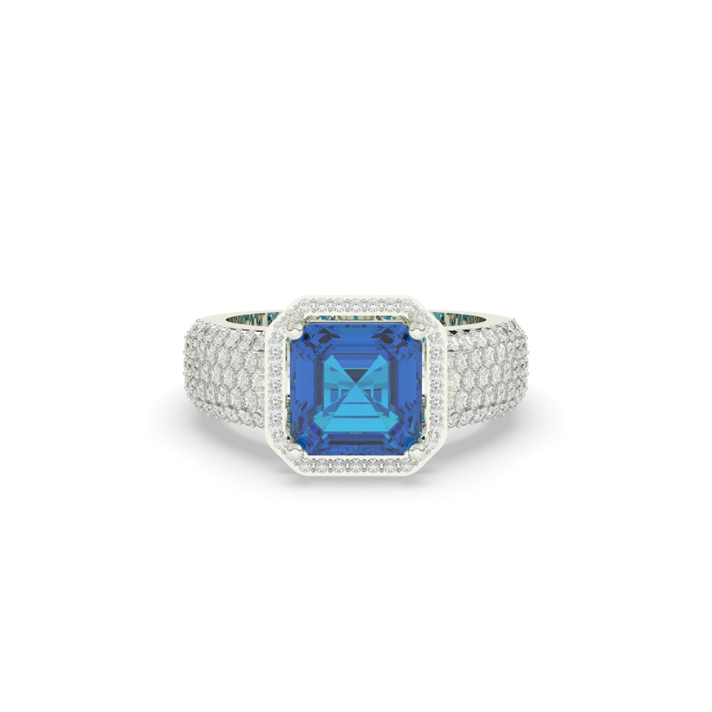 BOLD SQUARE ROYAL GEM RING