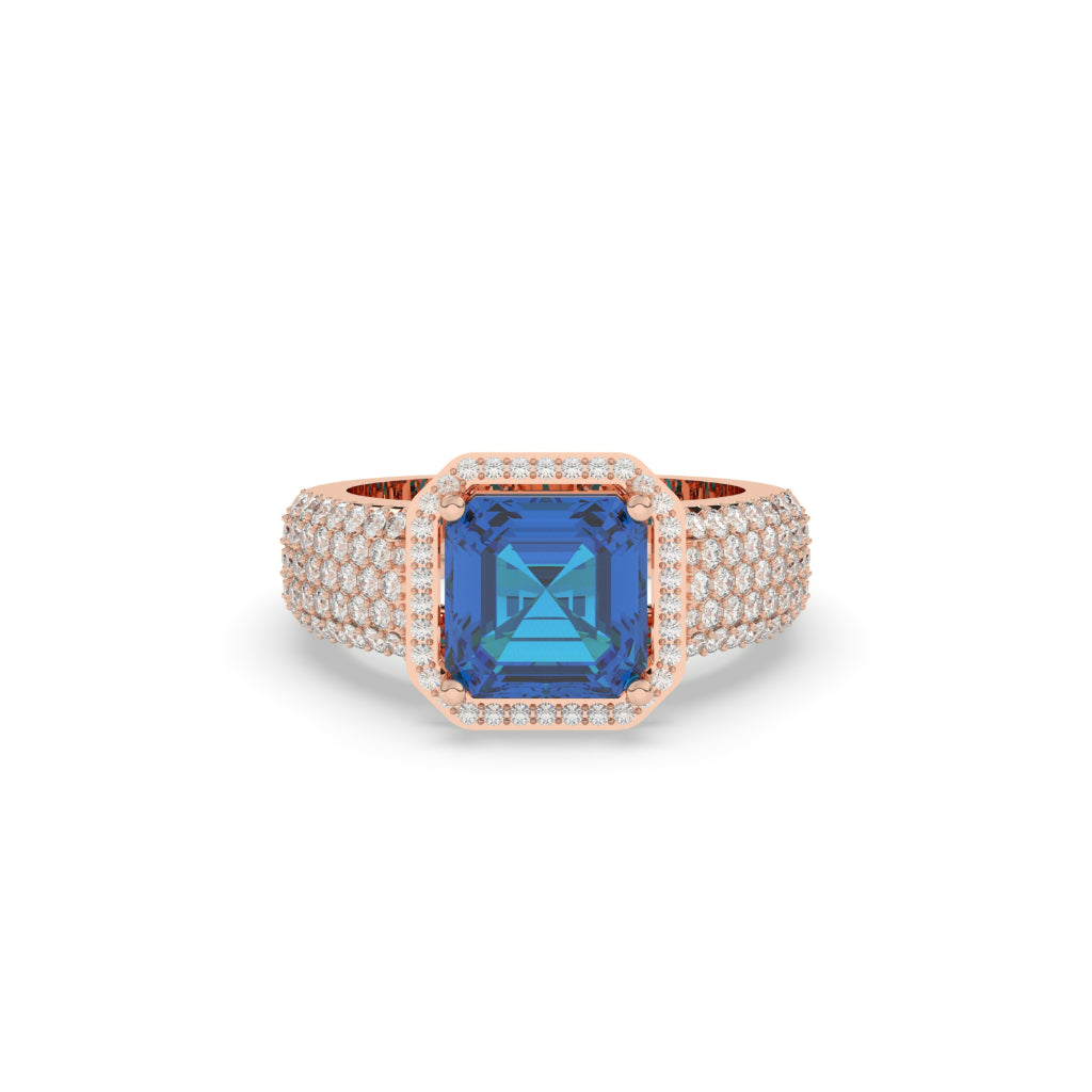 BOLD SQUARE ROYAL GEM RING