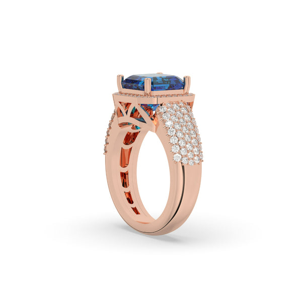 BOLD SQUARE ROYAL GEM RING