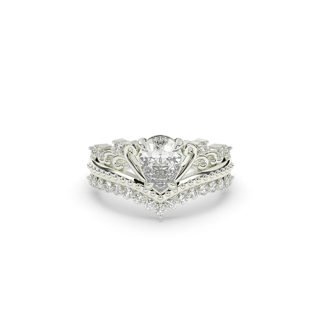 ROYAL CROWN DIAMOND TIARA RING