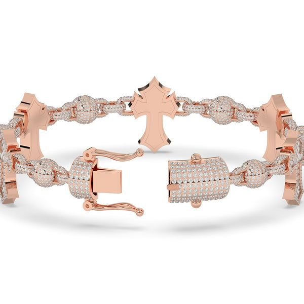 BLESSED GLORY CROSS DRIP BRACELET