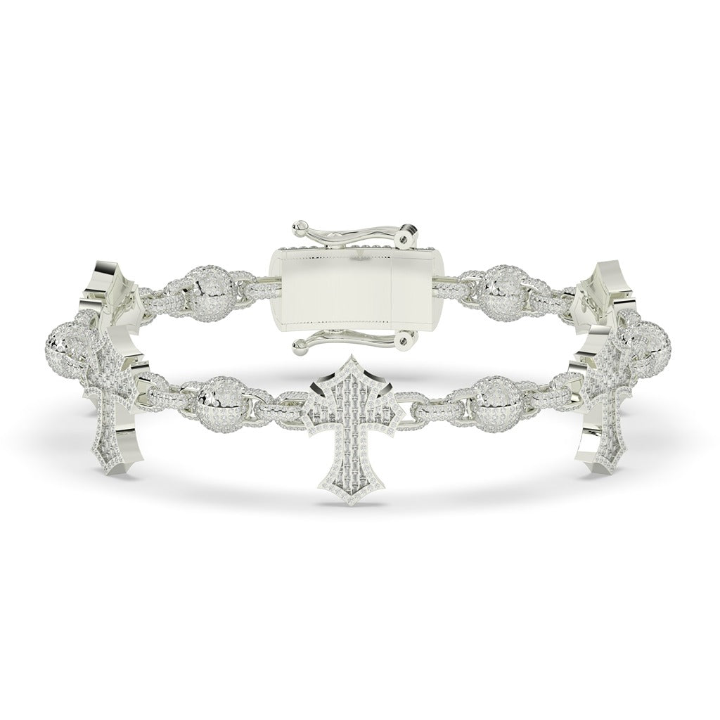 BLESSED GLORY CROSS DRIP BRACELET