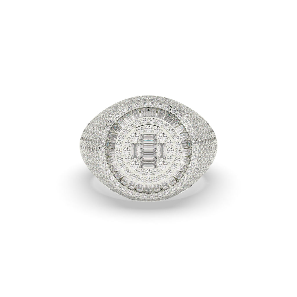 OVAL ORBIT ROSE DIAMOND RING