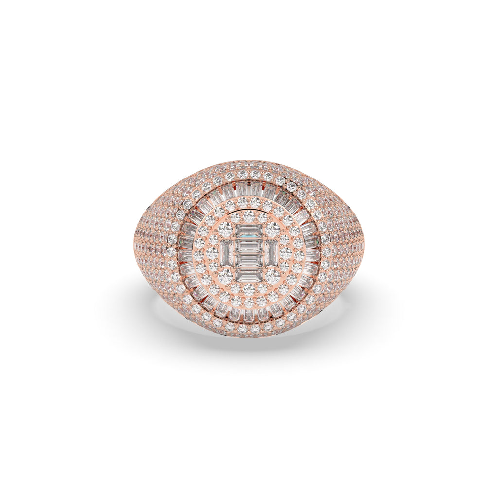 OVAL ORBIT ROSE DIAMOND RING