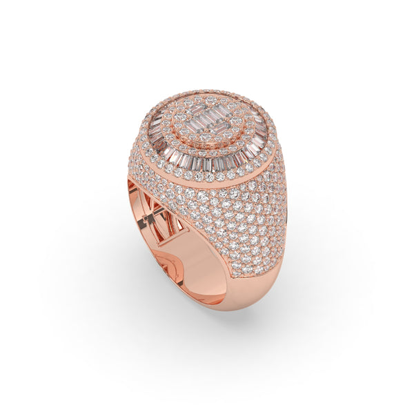 OVAL ORBIT ROSE DIAMOND RING