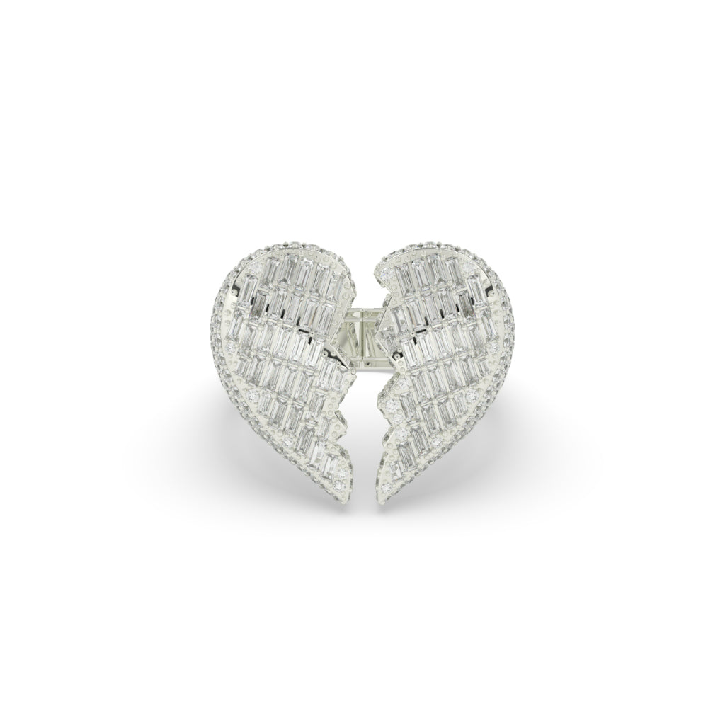 BROKEN HEART DIAMOND STATEMENT RING