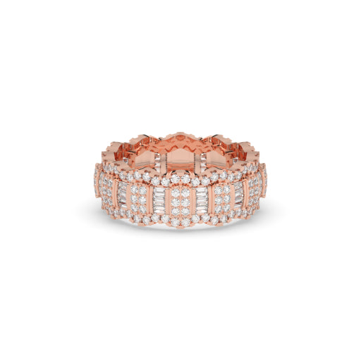 LUXURY DIAMOND EMBELLISHED WEDDING BAND