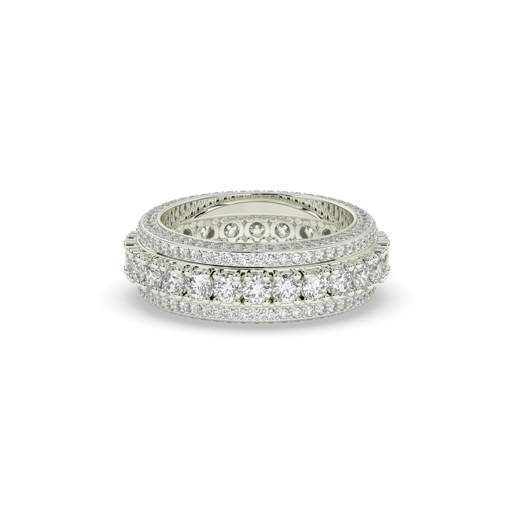 SPARKLING FULL DIAMOND WEDDING BAND