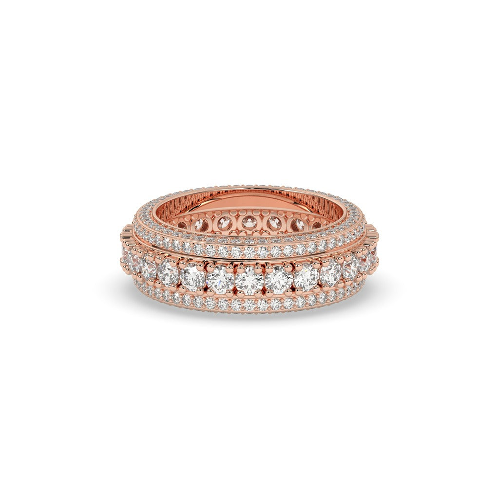 SPARKLING FULL DIAMOND WEDDING BAND