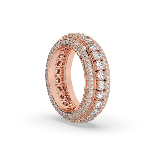 SPARKLING FULL DIAMOND WEDDING BAND