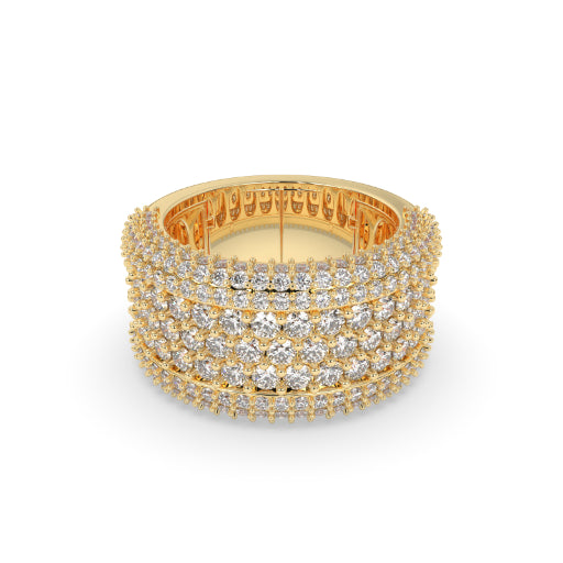 LUXURY GOLD MULTI-DIAMOND RING