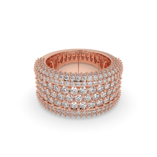 LUXURY GOLD MULTI-DIAMOND RING
