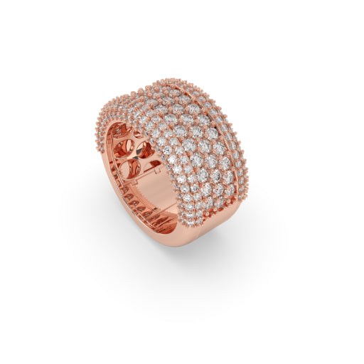 LUXURY GOLD MULTI-DIAMOND RING