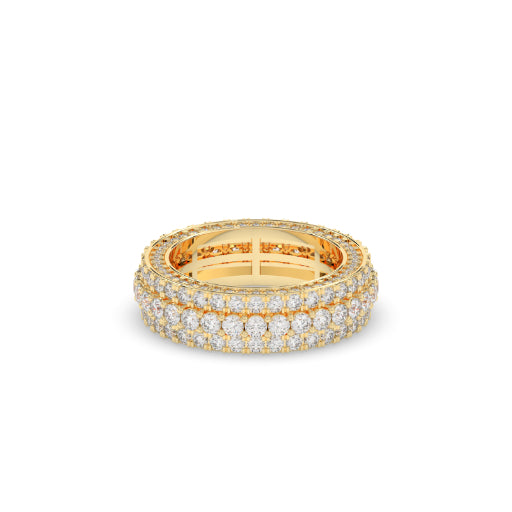 LUXURY TRIPLE ROW DIAMOND BAND