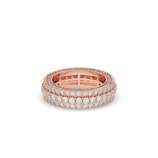 LUXURY TRIPLE ROW DIAMOND BAND