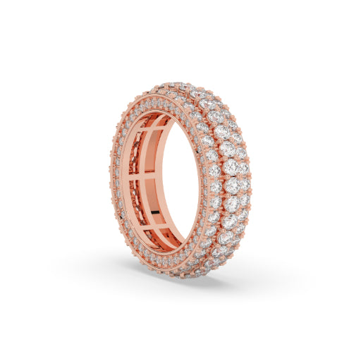 LUXURY TRIPLE ROW DIAMOND BAND