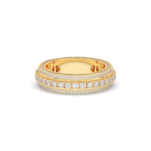 RADIANT HALO DIAMOND BAND RING