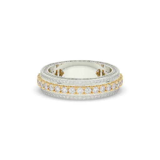 RADIANT HALO DIAMOND BAND RING
