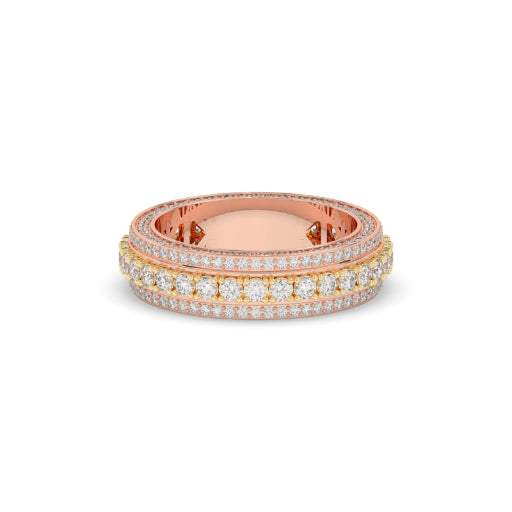 RADIANT HALO DIAMOND BAND RING