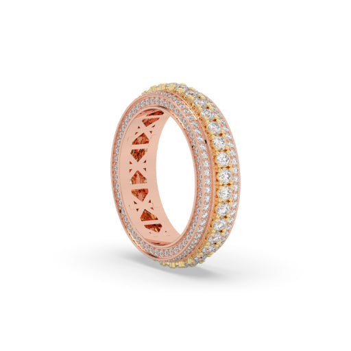 RADIANT HALO DIAMOND BAND RING