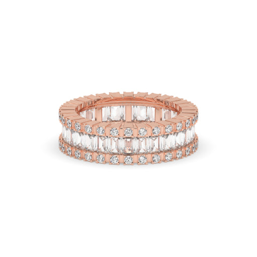 DOUBLE ROW BAGUETTE BAND RING